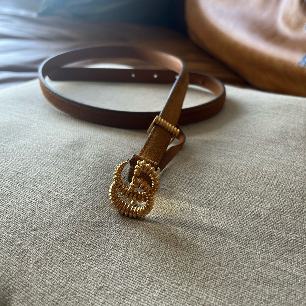 AUTHENTIC SUEDE GUCCI BELT LIMITED EDITION